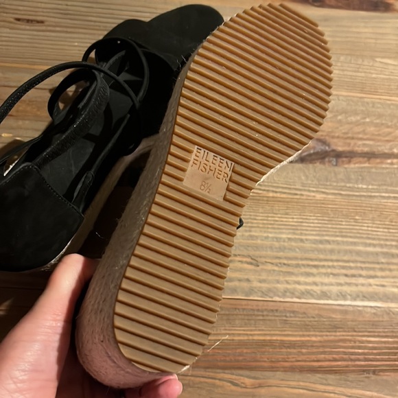 Eileen Fisher New Strappy Sandals Wedge 8.5 - Picture 5 of 7